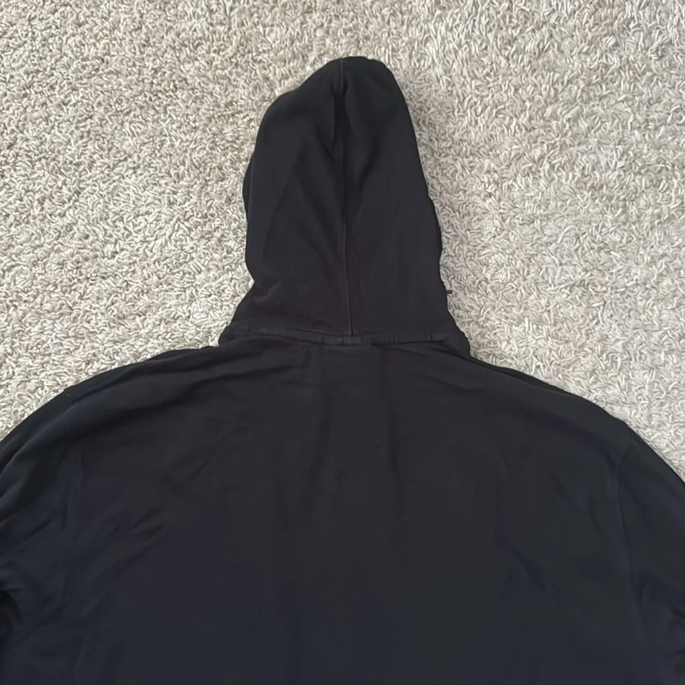 EUC Men’s Champion Black/White Script MidWeight Hoodie in Size 2XL - Picture 8 of 9